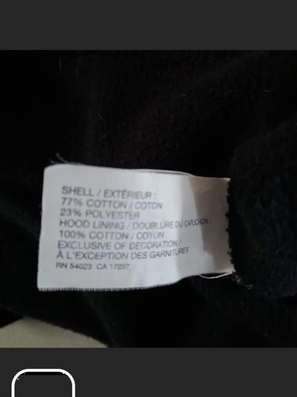 GAP Black Kids Hooded Sweatshirt with White Logo